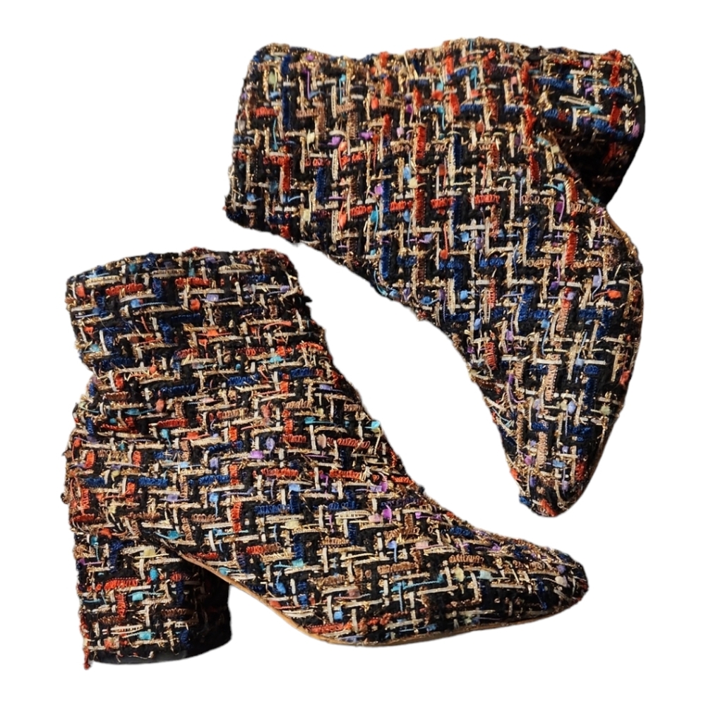 Vintage Boucle Tweed Boot